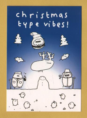 `Mr Scruff - Christmas Type Vibes!` - Postally Unused - Boomerang Media Postcard.